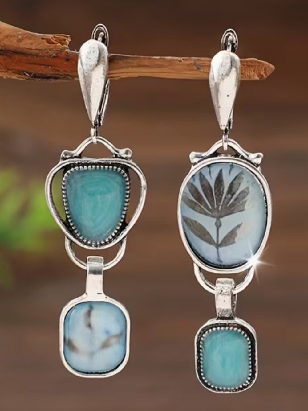 🦋 Asymmetrical Earring Set, Western Festival Wear